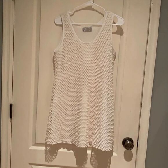 J Valdi mesh slip dress/coverup M - Picture 1 of 3